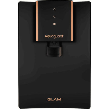 Eureka Forbes Aquaguard Glam WS RO+UV+TA+AC 5 Stage with Ultra Filtration Taste Adjuster Copper Purification Water Purifier (Black/Metallic Copper)